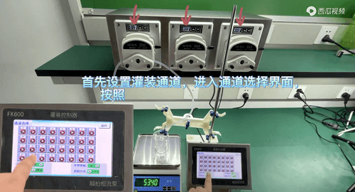 FK600蠕動泵灌裝系統(tǒng)操作演示